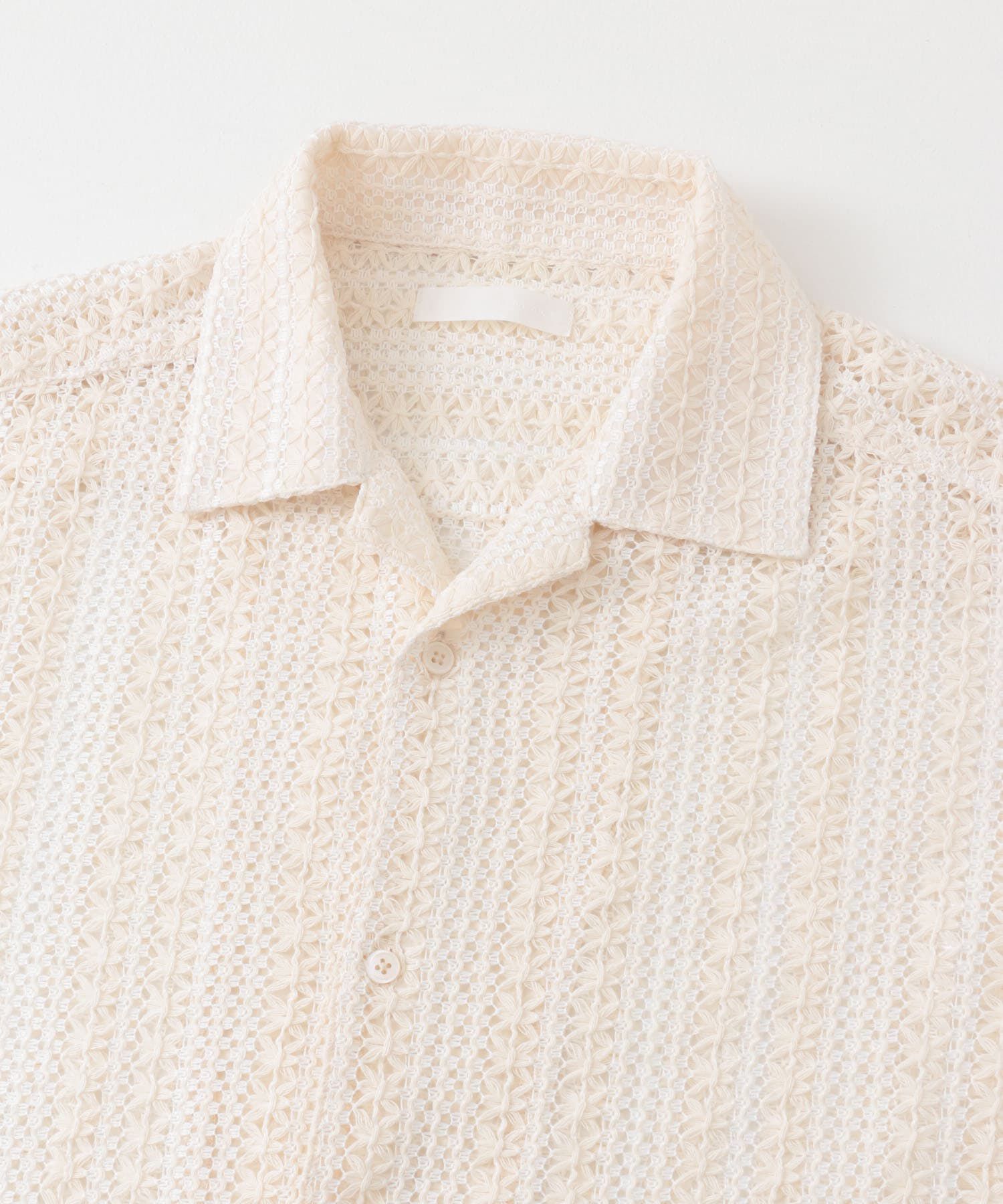 SENSE OF PLACE by URBAN RESEARCH「『ユニセックス』アソートレースオープンカラーショートスリーブシャツ」|シャツ・ブラウス|