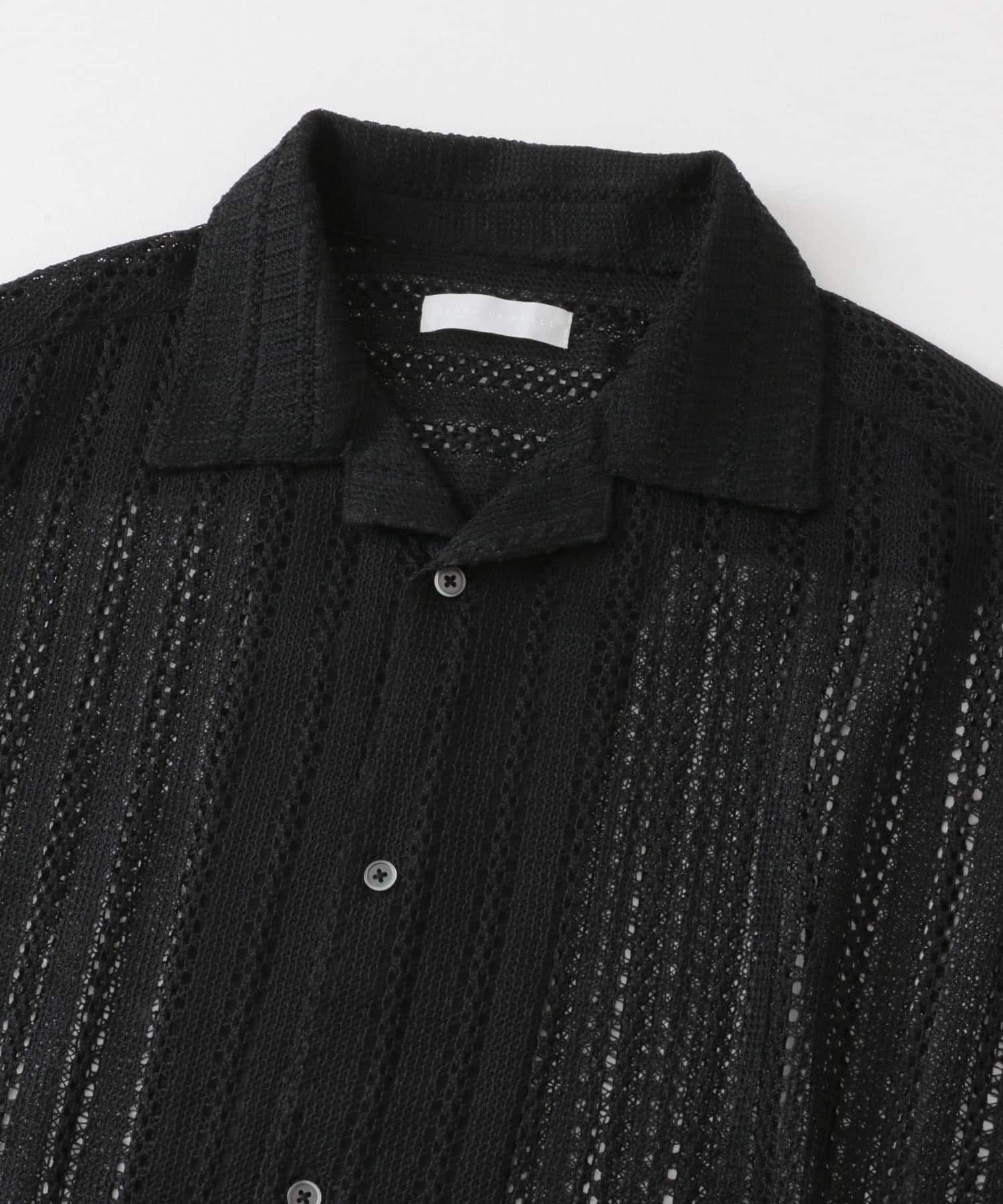 SENSE OF PLACE by URBAN RESEARCH「『ユニセックス』アソートレースオープンカラーショートスリーブシャツ」|シャツ・ブラウス|