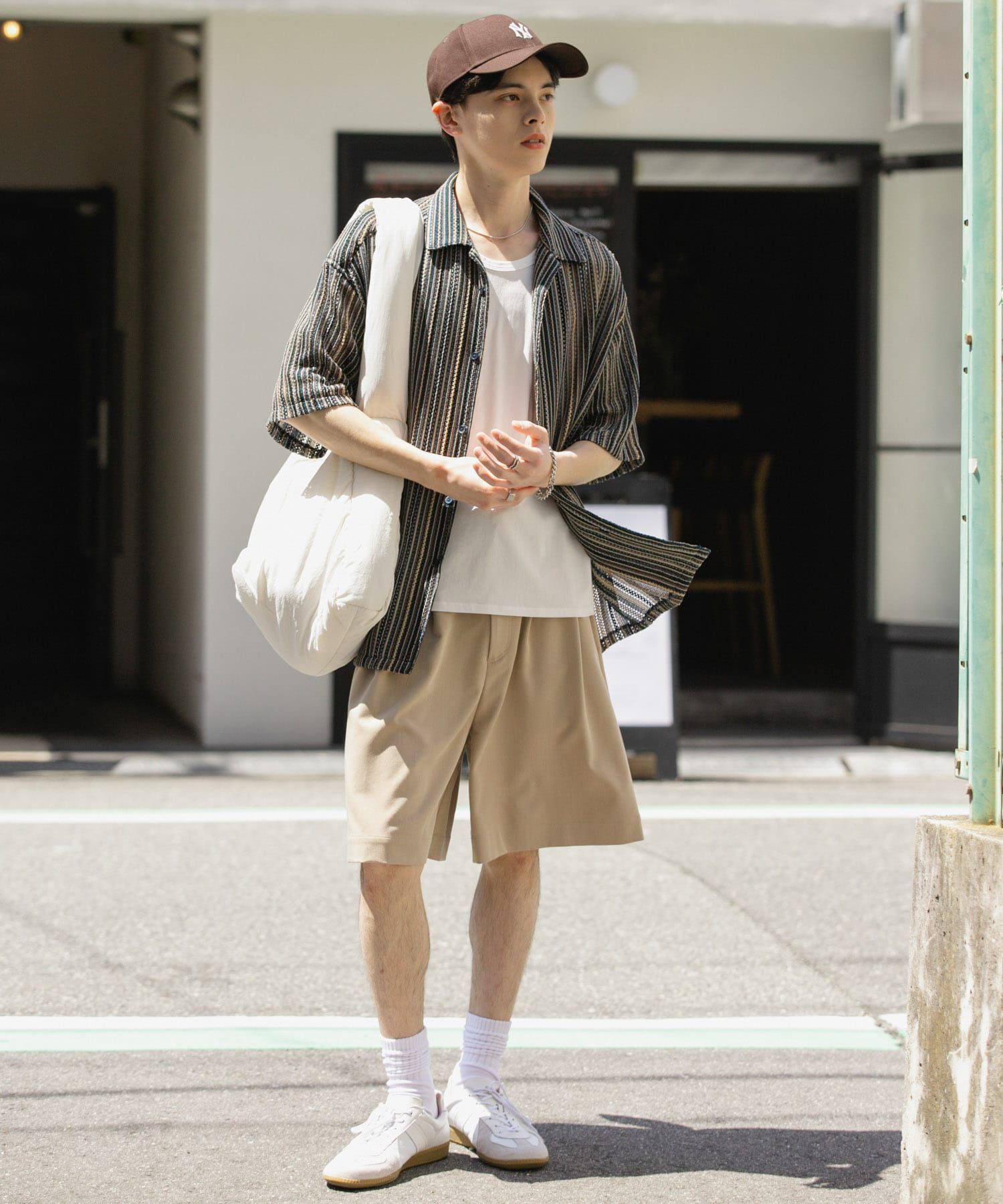 SENSE OF PLACE by URBAN RESEARCH「『ユニセックス』アソートレースオープンカラーショートスリーブシャツ」|シャツ・ブラウス|