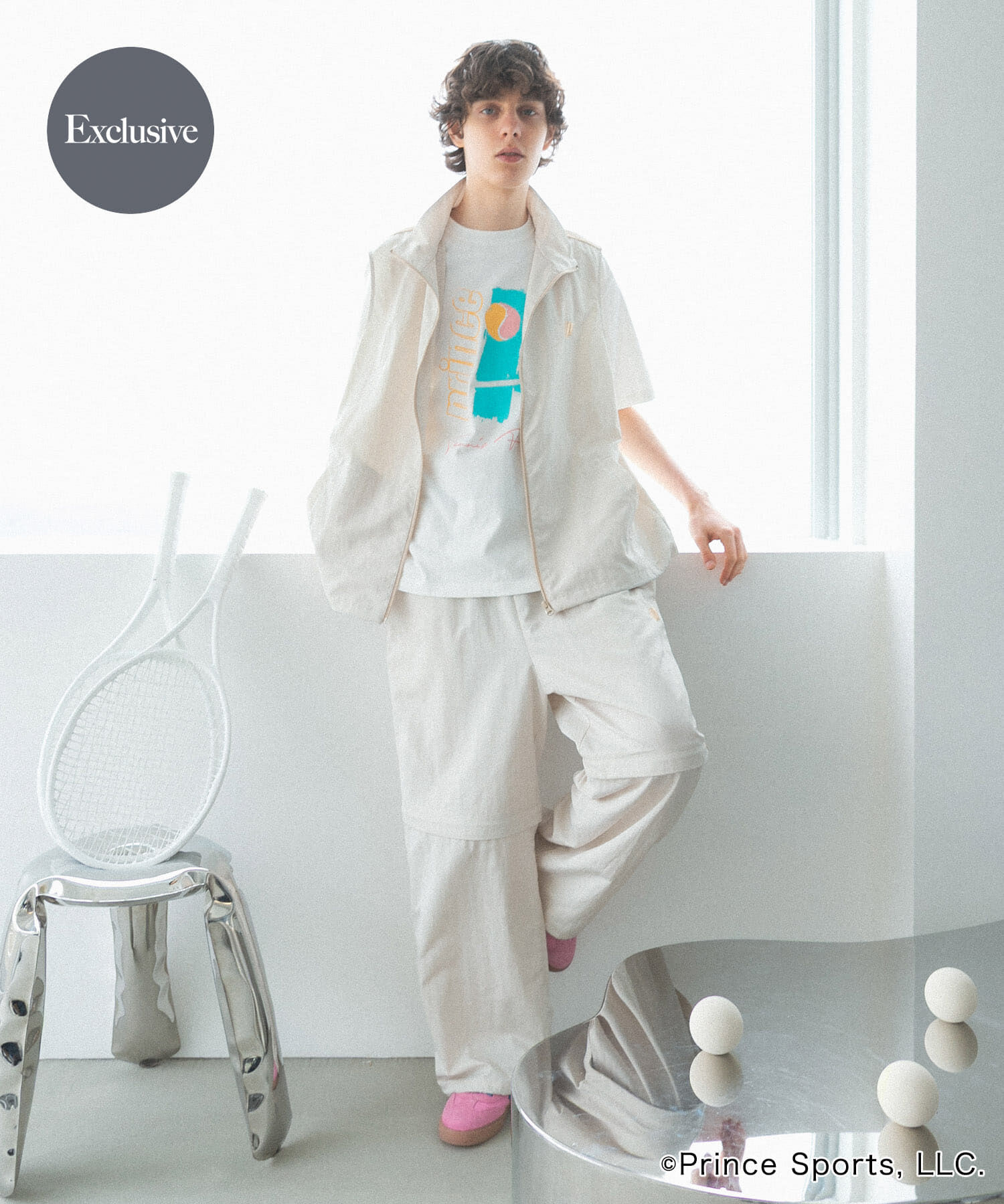 SENSE OF PLACE by URBAN RESEARCH「『別注』prince　2WAYトラックパンツ」|その他|ライトベージュ