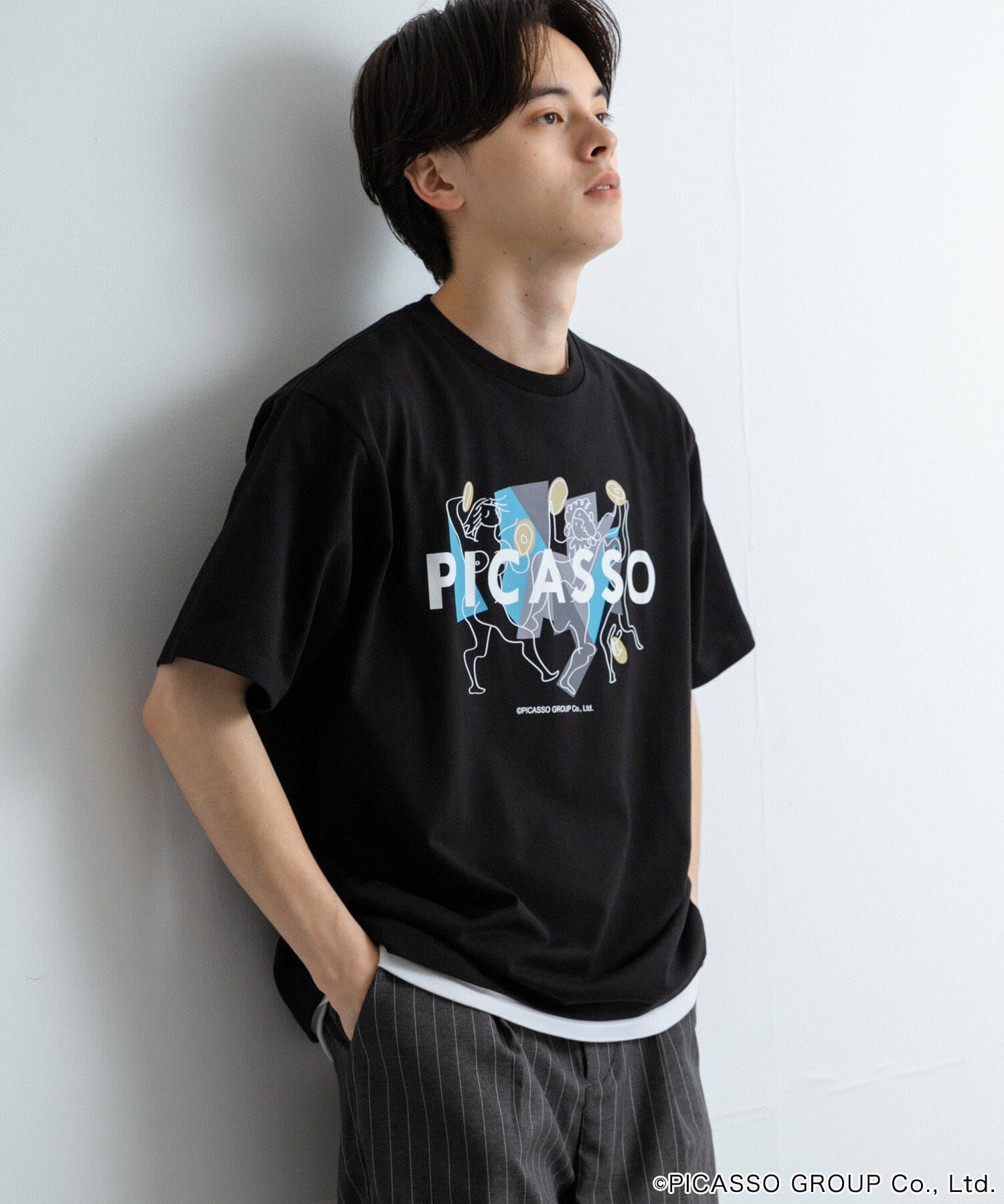 SENSE OF PLACE by URBAN RESEARCH「PICASSO SHORT-SLEEVE T-SHIRTS B」|Tシャツ・カットソー|ブラック
