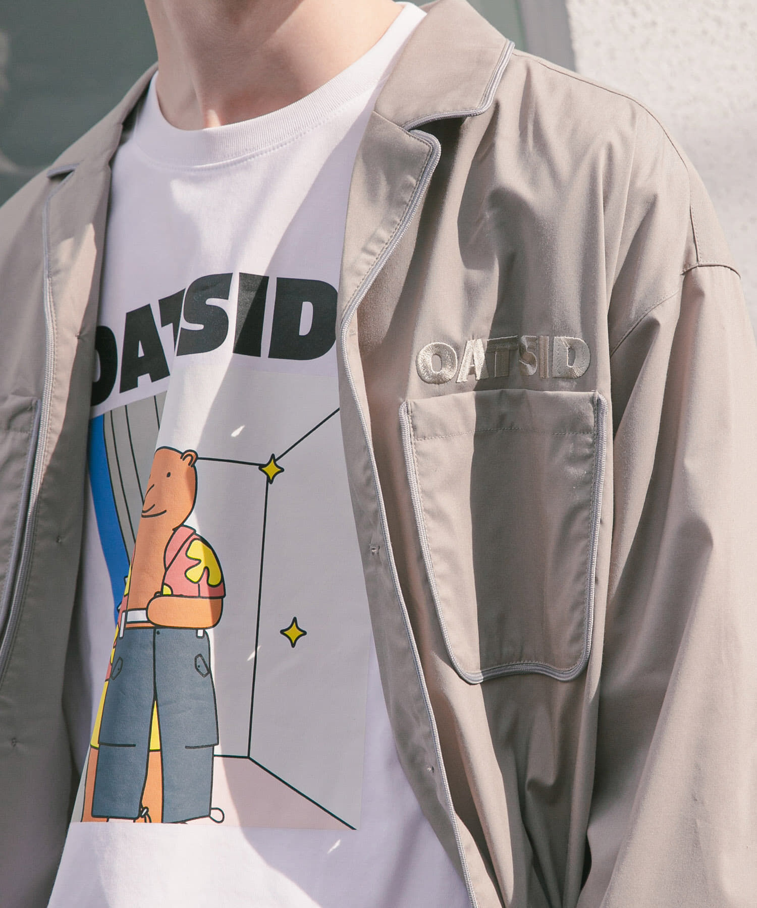 SENSE OF PLACE by URBAN RESEARCH「『別注』OATSIDE&times;SENSE OF PLACE　グラフィックショートスリーブ Tシャツ B」|Tシャツ・カットソー|