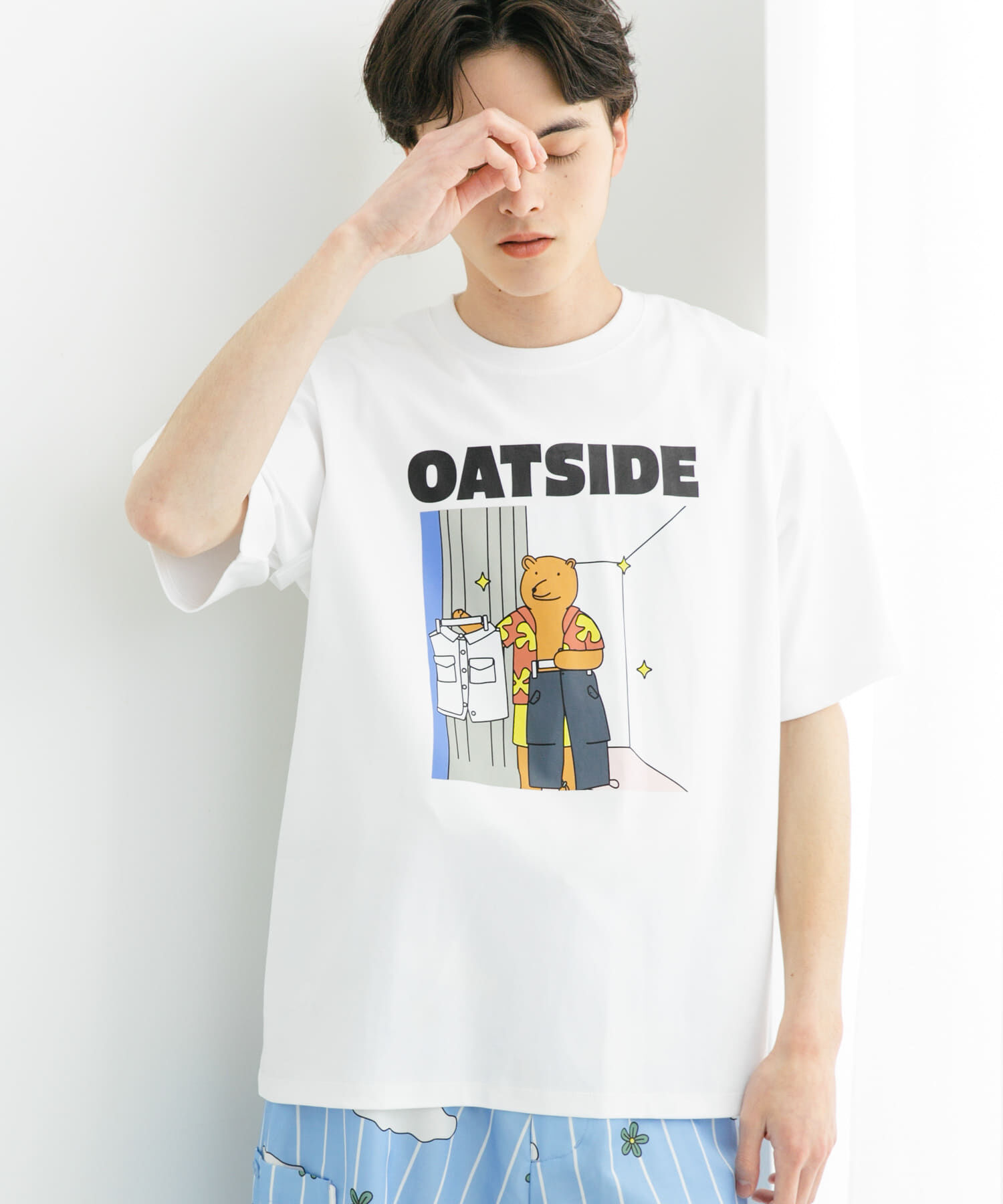 SENSE OF PLACE by URBAN RESEARCH「『別注』OATSIDE&times;SENSE OF PLACE　グラフィックショートスリーブ Tシャツ B」|Tシャツ・カットソー|