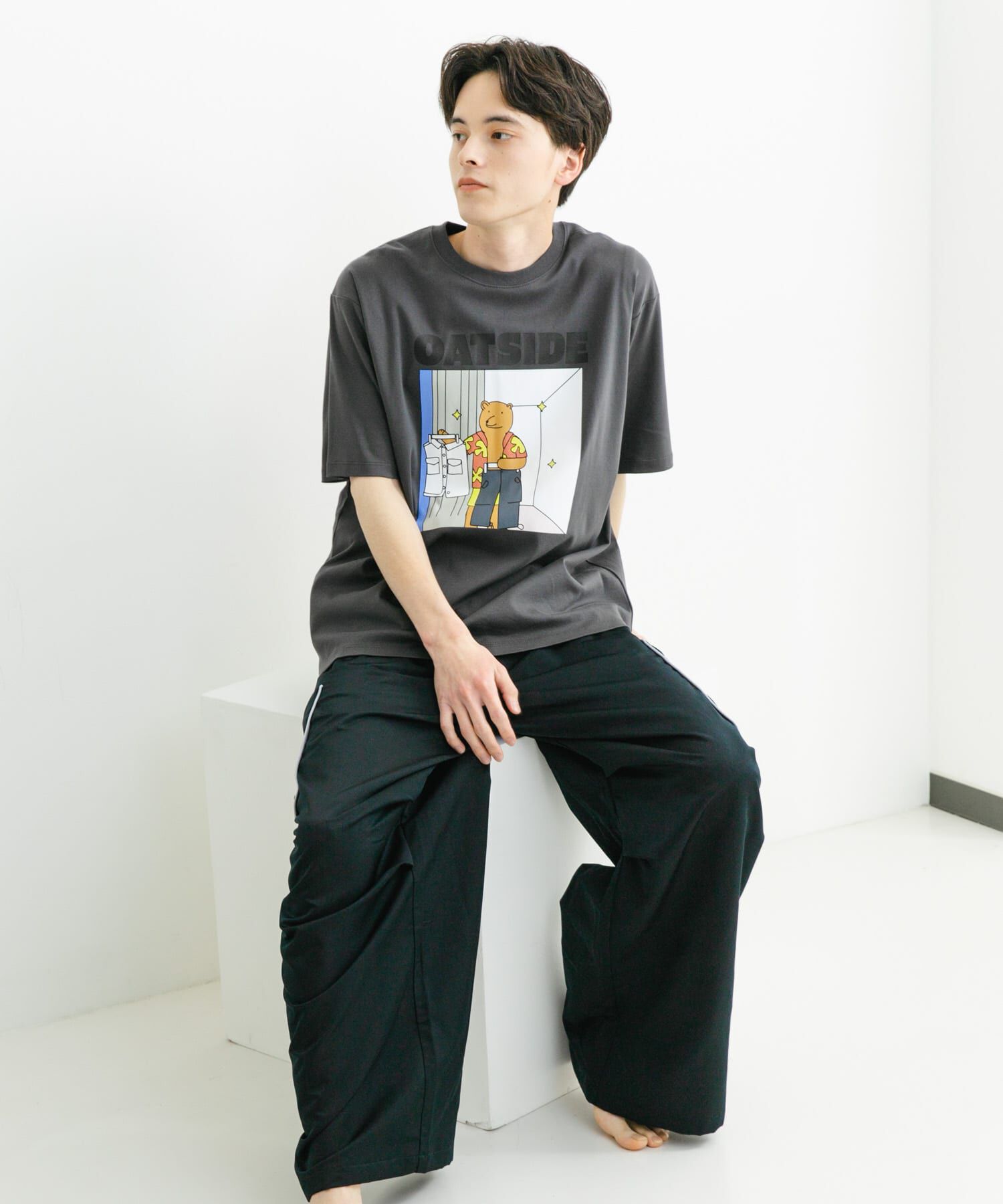 SENSE OF PLACE by URBAN RESEARCH「『別注』OATSIDE&times;SENSE OF PLACE　グラフィックショートスリーブ Tシャツ B」|Tシャツ・カットソー|