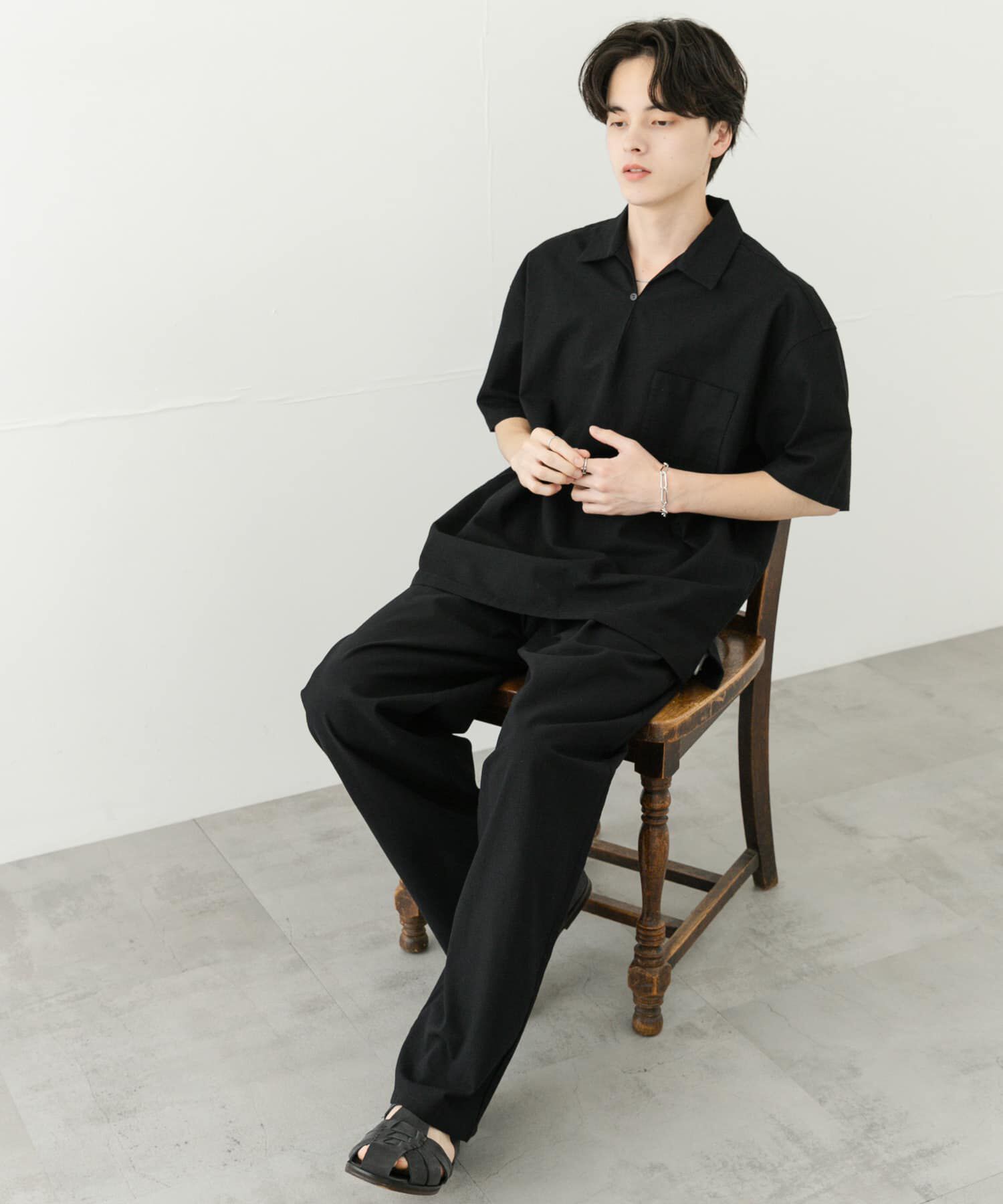 SENSE OF PLACE by URBAN RESEARCH「ドライタッチプルオーバーショートスリーブシャツ」|シャツ・ブラウス|