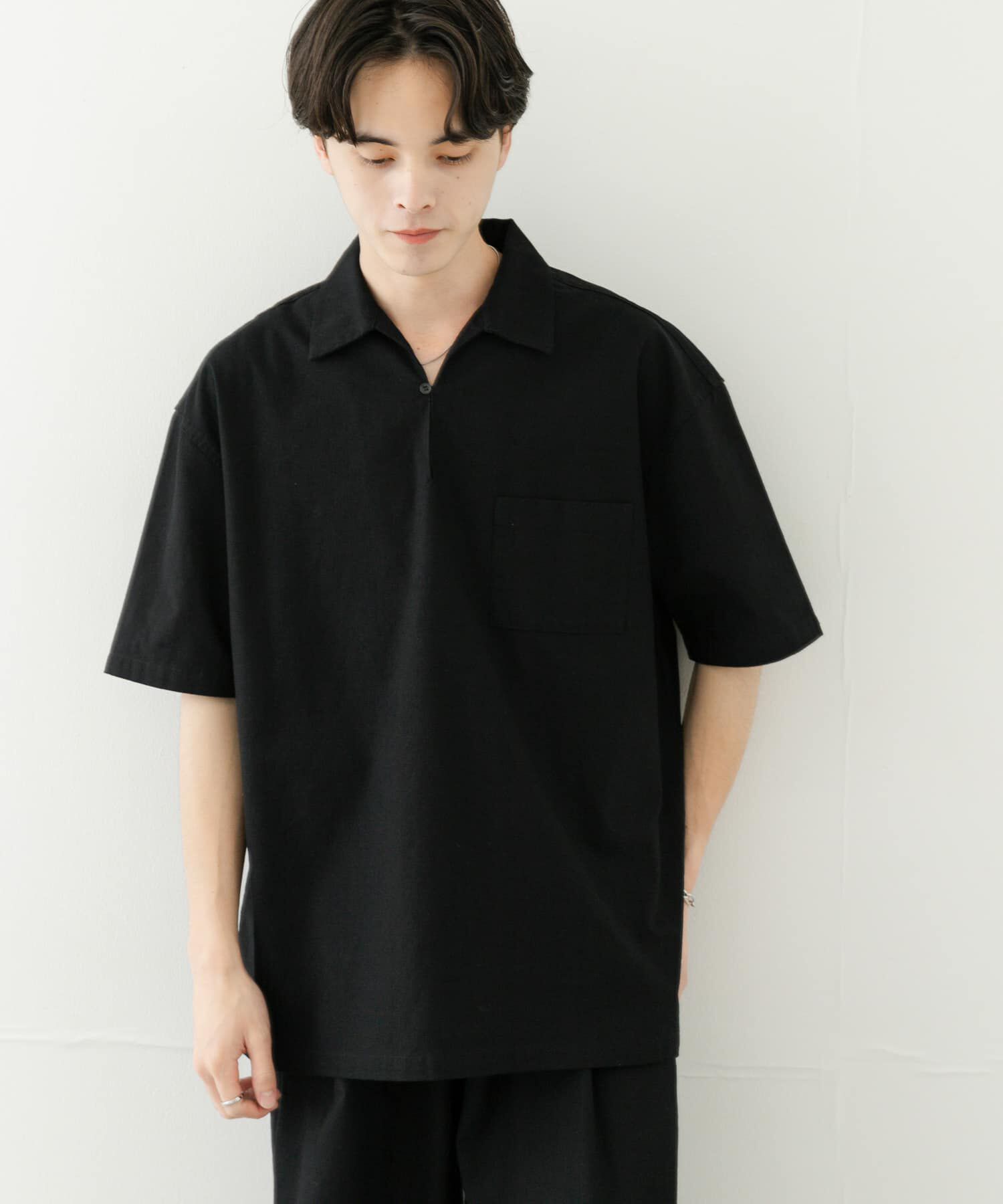 SENSE OF PLACE by URBAN RESEARCH「ドライタッチプルオーバーショートスリーブシャツ」|シャツ・ブラウス|