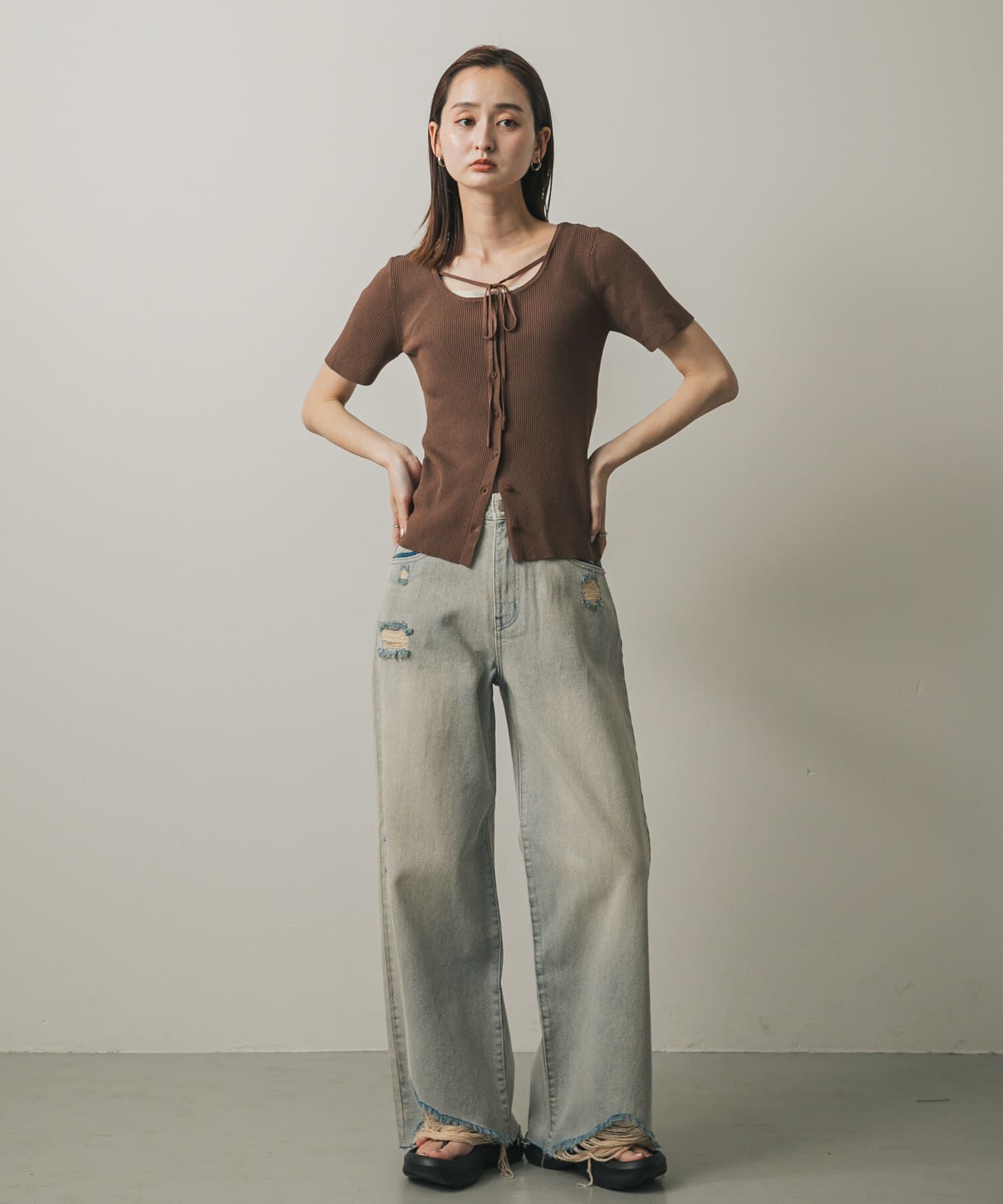 SENSE OF PLACE by URBAN RESEARCH「アレンジコードコンパクトセーター」|ニット・セーター|