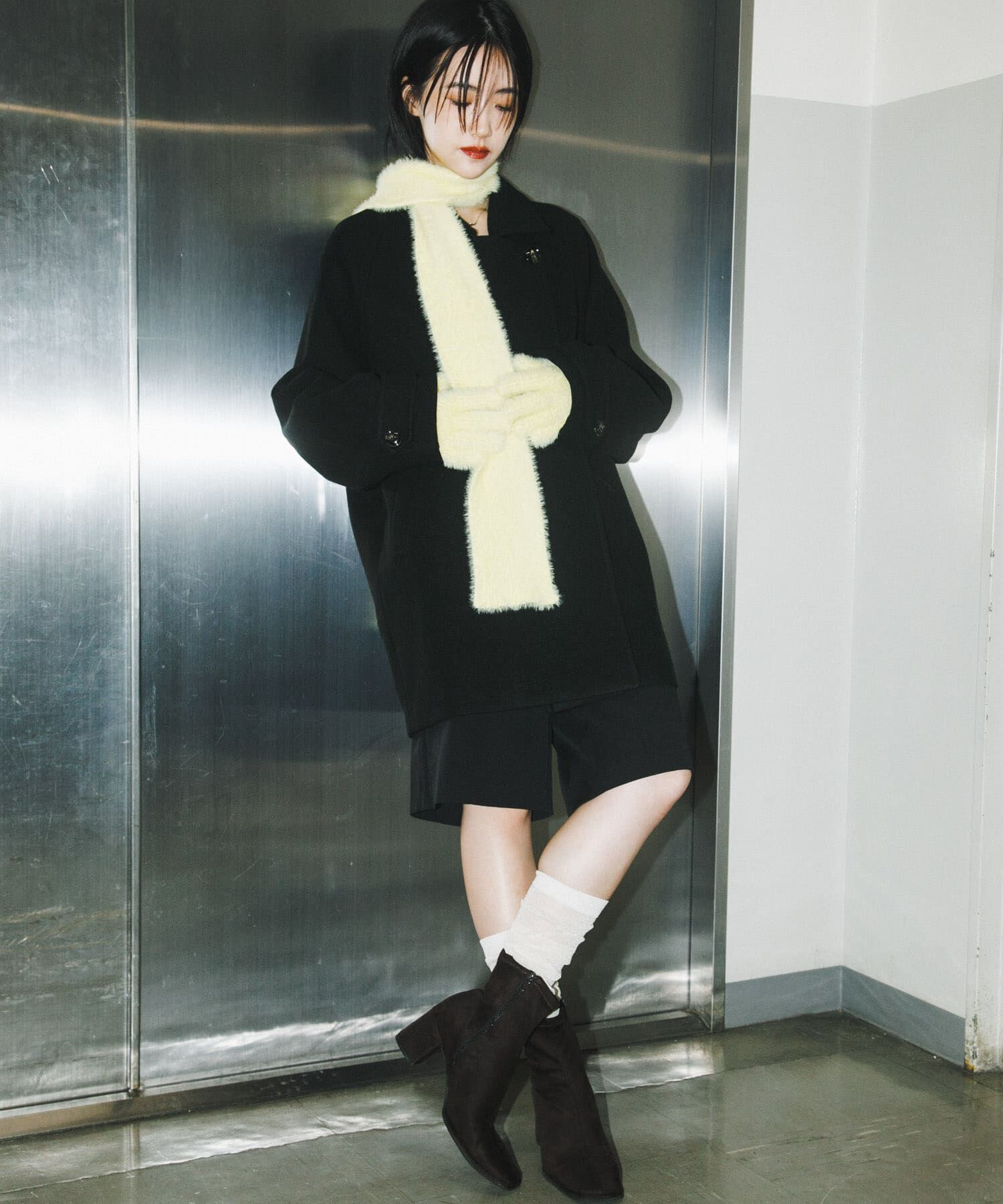 SENSE OF PLACE by URBAN RESEARCH「テーラードミドルコート」|ノーカラーコート|