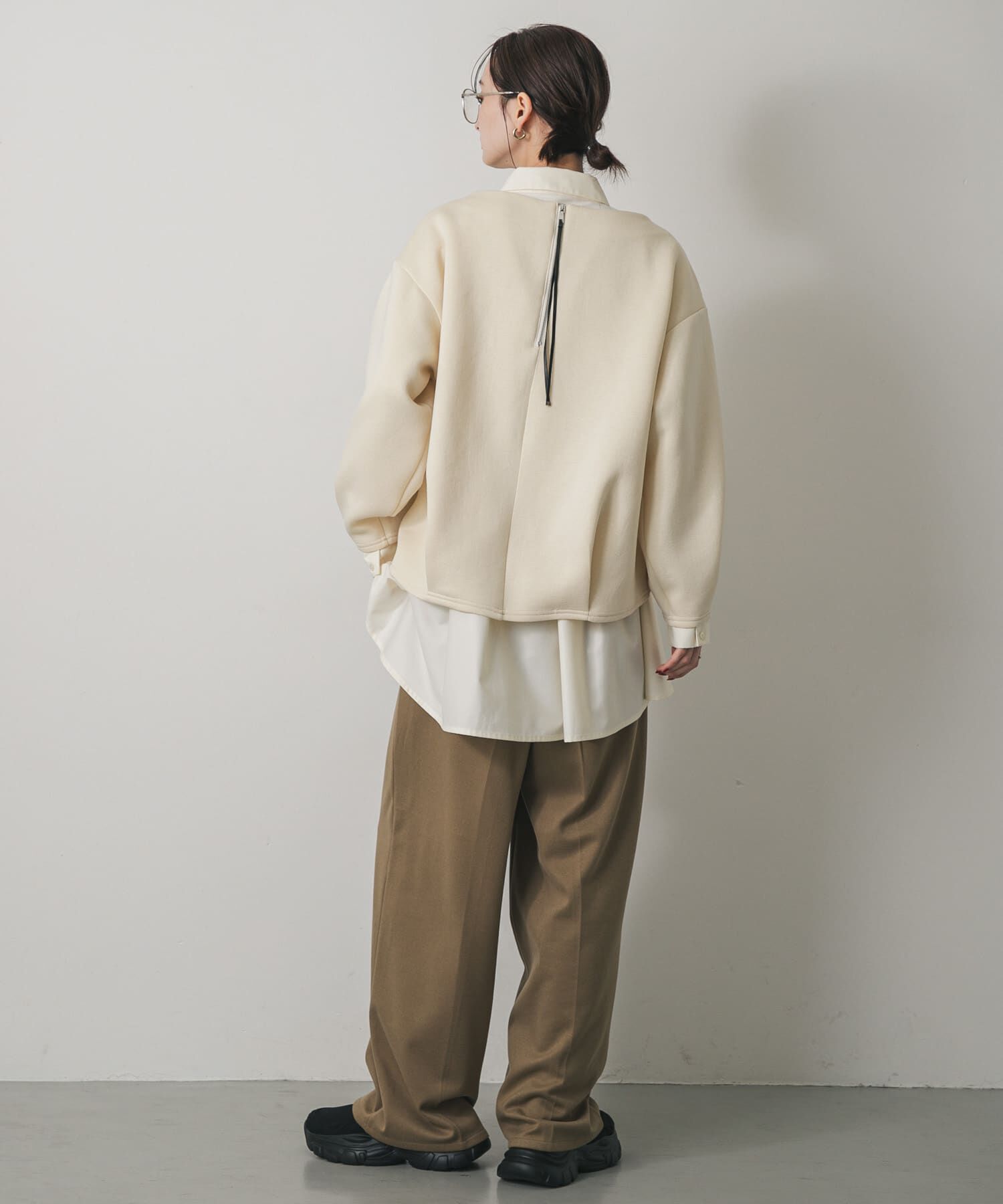 SENSE OF PLACE by URBAN RESEARCH「『BLACK, TALLサイズ/WEB限定』ジャージーストレートスラックス」|その他|