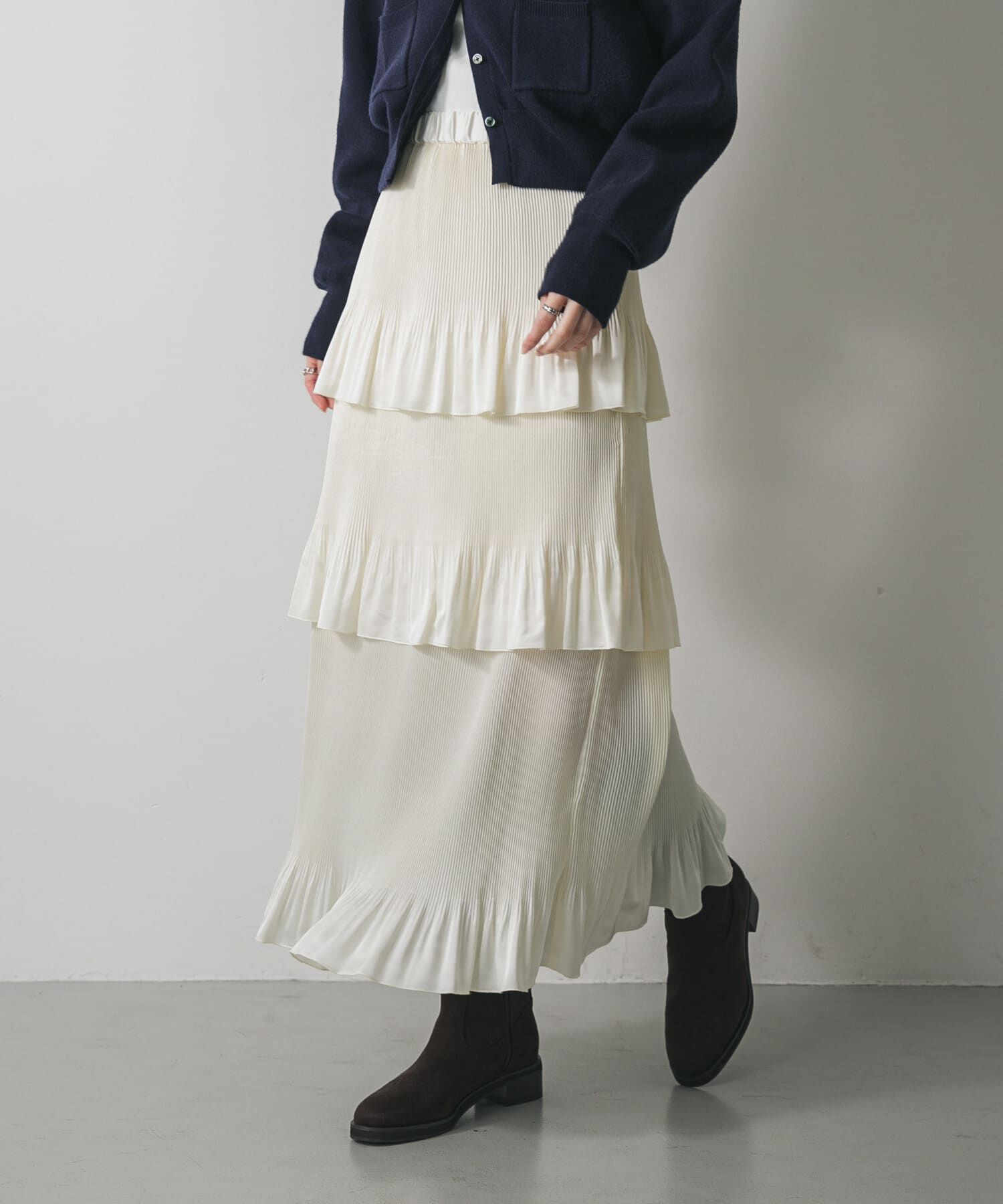SENSE OF PLACE by URBAN RESEARCH「ティアードプリーツスカート」|スカート|