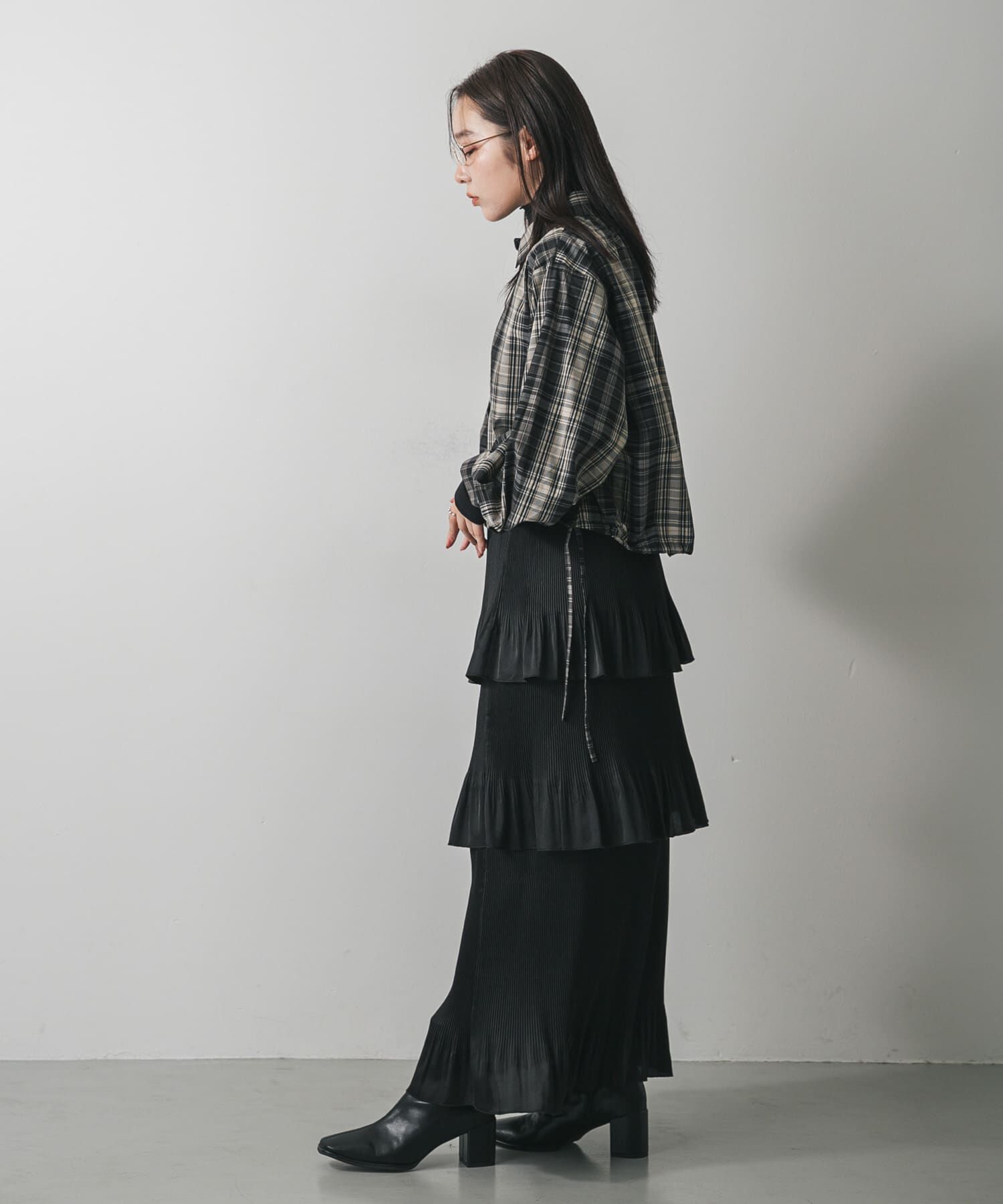 SENSE OF PLACE by URBAN RESEARCH「ティアードプリーツスカート」|スカート|
