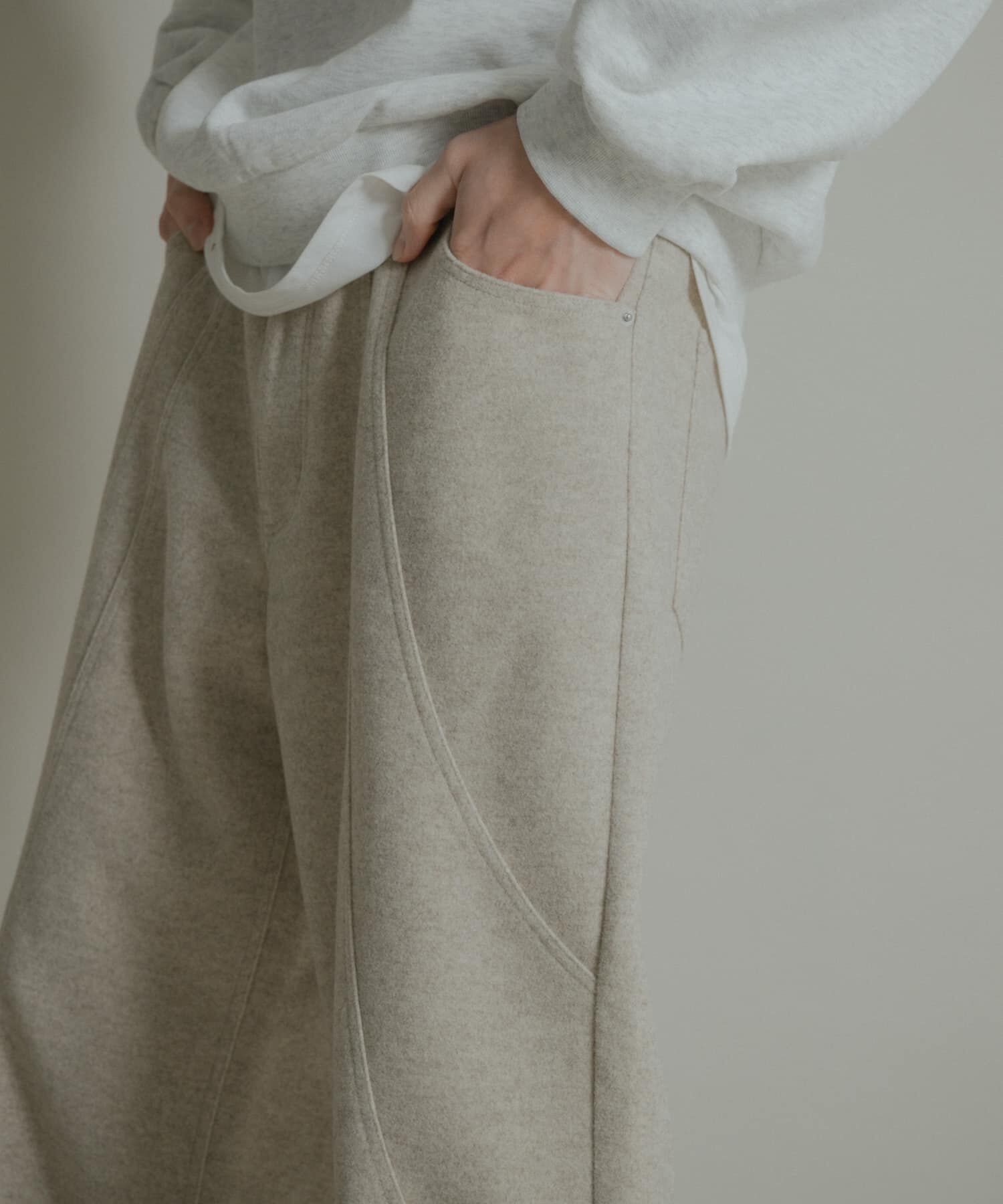 SENSE OF PLACE by URBAN RESEARCH「ラウンドパネル5PKメルトンパンツ」|その他|オートミール