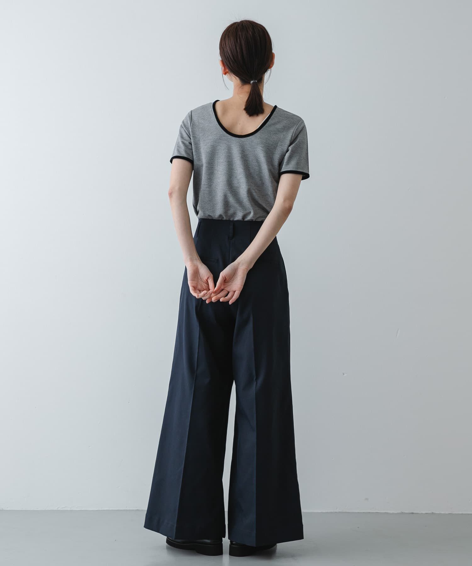 SENSE OF PLACE by URBAN RESEARCH「バックオープンリンガーTシャツ(半袖)」|Tシャツ・カットソー|