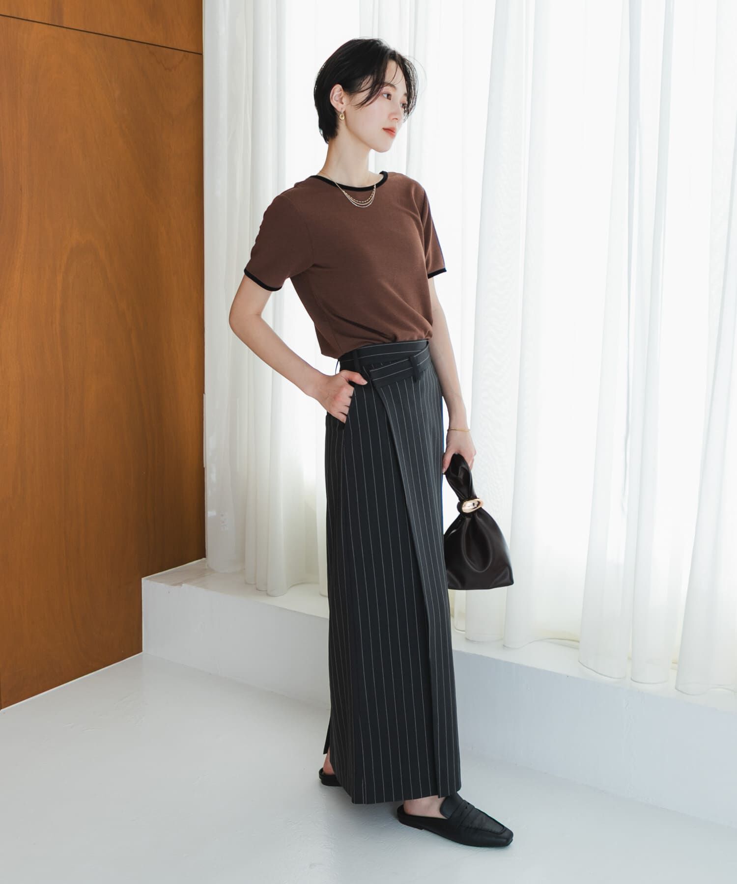 SENSE OF PLACE by URBAN RESEARCH「バックオープンリンガーTシャツ(半袖)」|Tシャツ・カットソー|