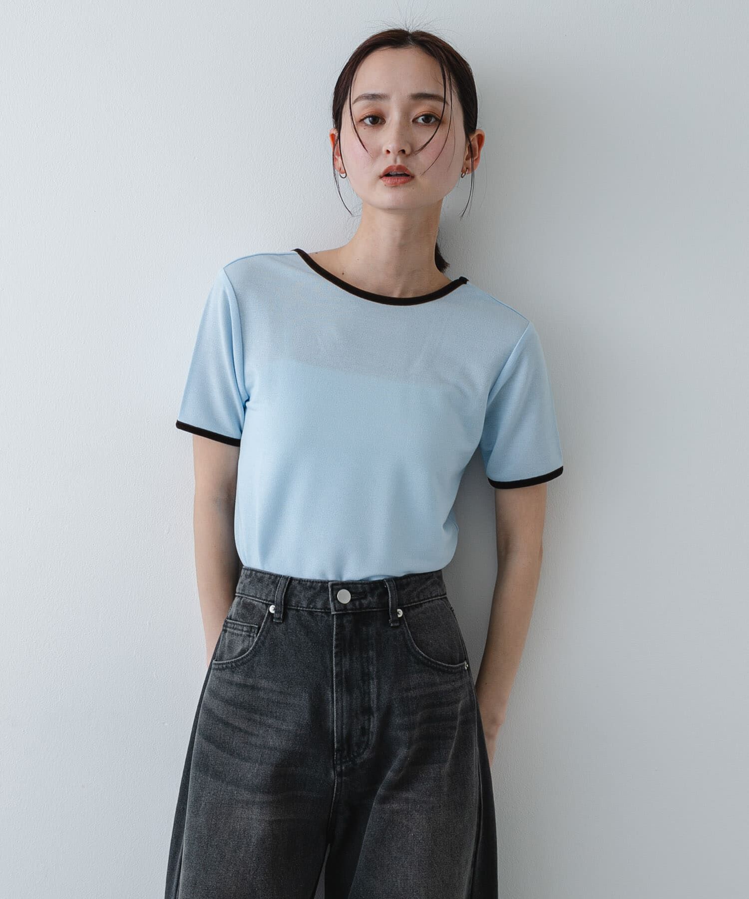 SENSE OF PLACE by URBAN RESEARCH「バックオープンリンガーTシャツ(半袖)」|Tシャツ・カットソー|