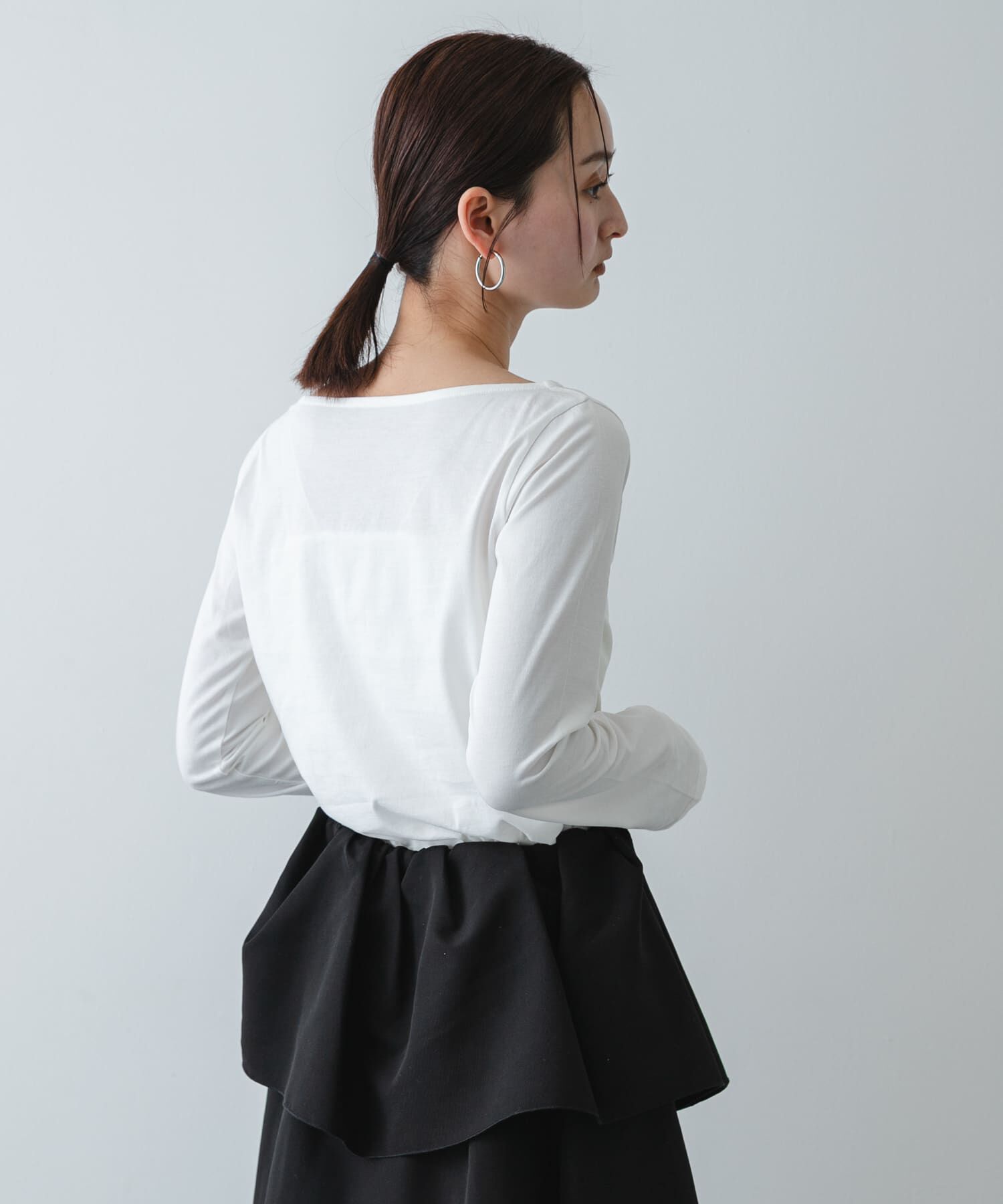 SENSE OF PLACE by URBAN RESEARCH「ストレートボートネックシアーTシャツ」|Tシャツ・カットソー|