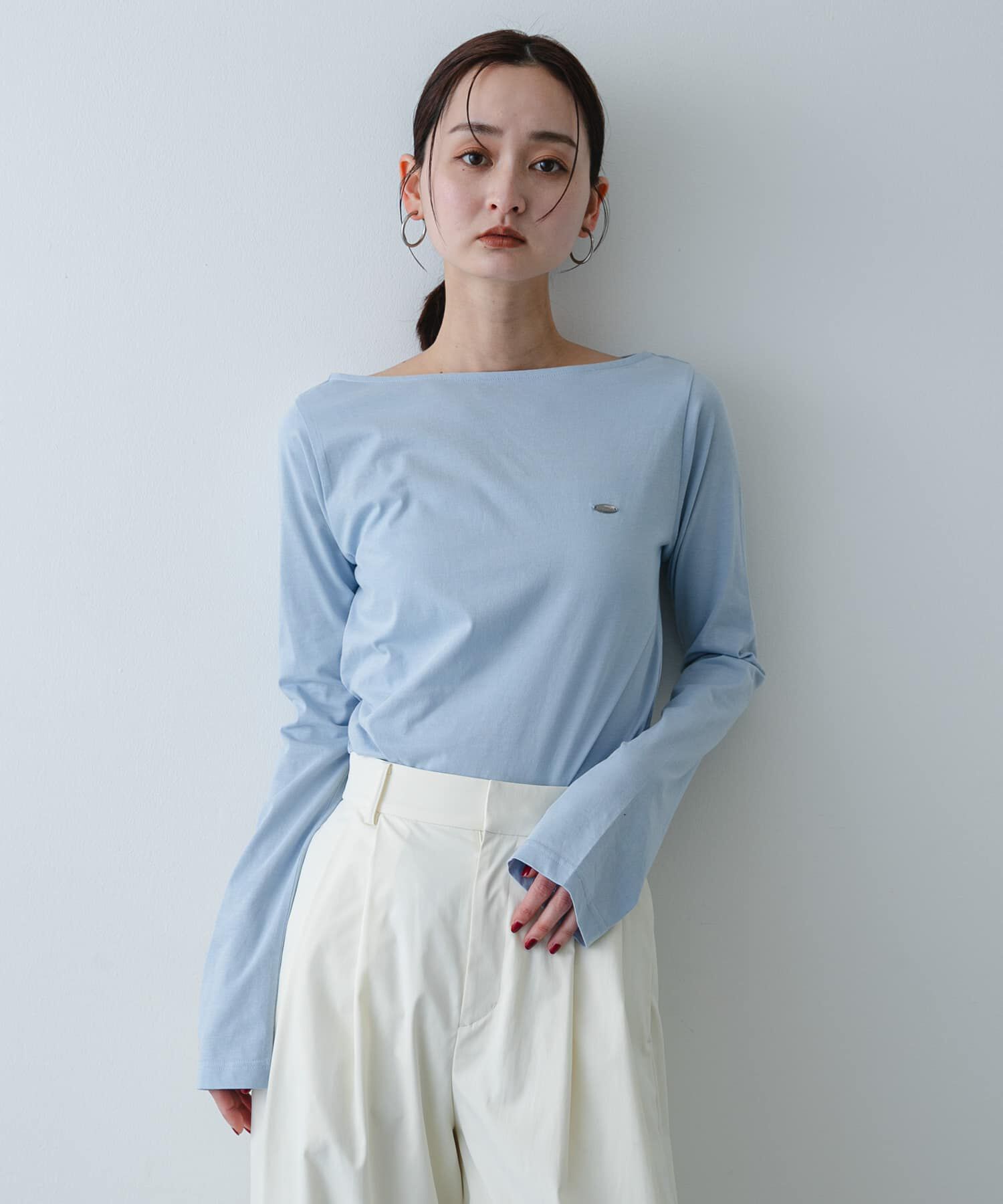 SENSE OF PLACE by URBAN RESEARCH「ストレートボートネックシアーTシャツ」|Tシャツ・カットソー|