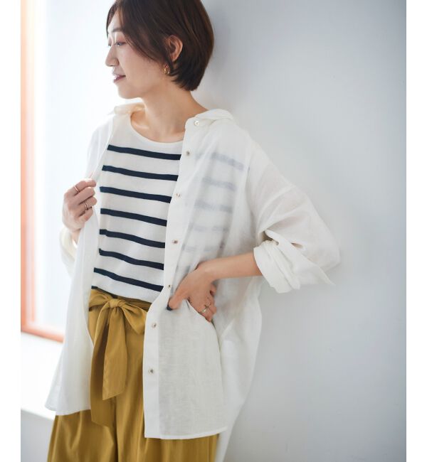 le.coeur blanc「ショルダーボタンフレンチニット」|ニット・セーター|