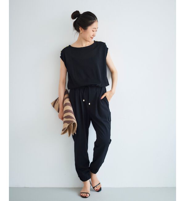 le.coeur blanc「ショルダーボタンフレンチニット」|ニット・セーター|