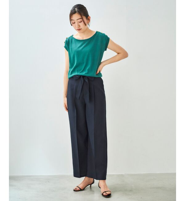 le.coeur blanc「ショルダーボタンフレンチニット」|ニット・セーター|