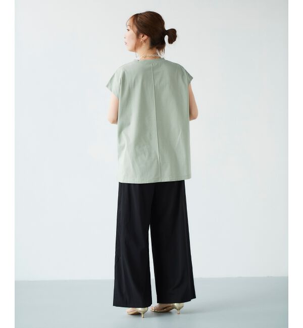 le.coeur blanc「オーガニックコットンフレンチスリーブTシャツ」|Tシャツ・カットソー|