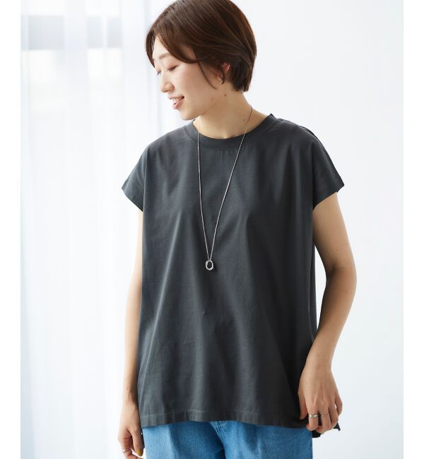 le.coeur blanc「オーガニックコットンフレンチスリーブTシャツ」|Tシャツ・カットソー|