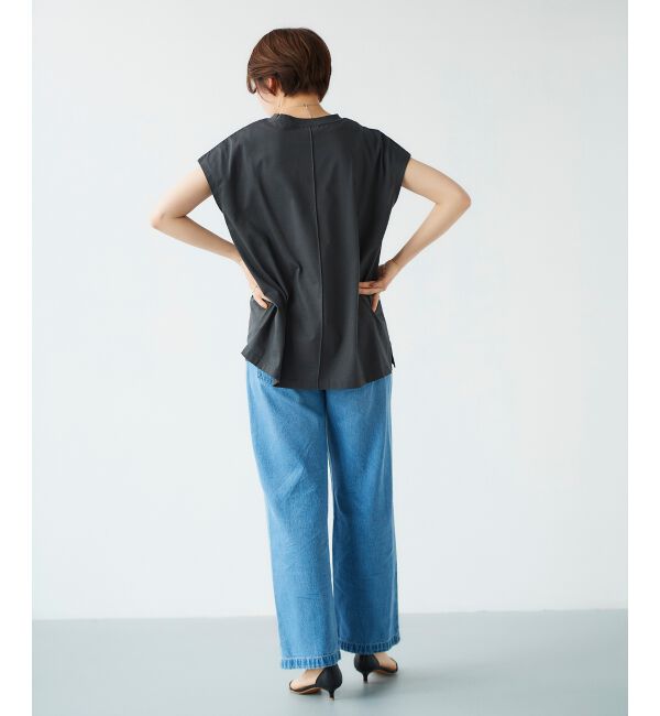 le.coeur blanc「オーガニックコットンフレンチスリーブTシャツ」|Tシャツ・カットソー|