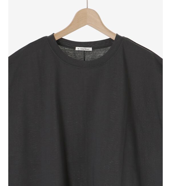 le.coeur blanc「オーガニックコットンフレンチスリーブTシャツ」|Tシャツ・カットソー|