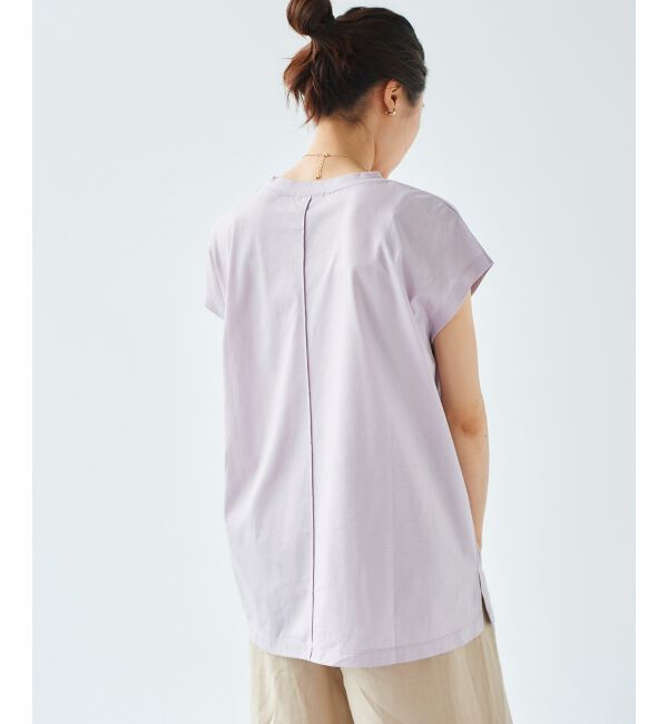 le.coeur blanc「オーガニックコットンフレンチスリーブTシャツ」|Tシャツ・カットソー|