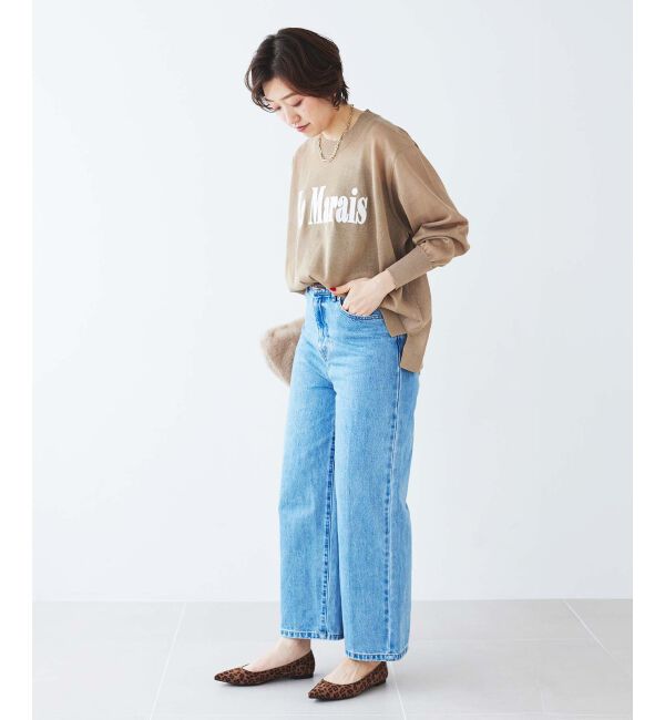 le.coeur blanc「シアー刺繍ロゴニット」|ニット・セーター|