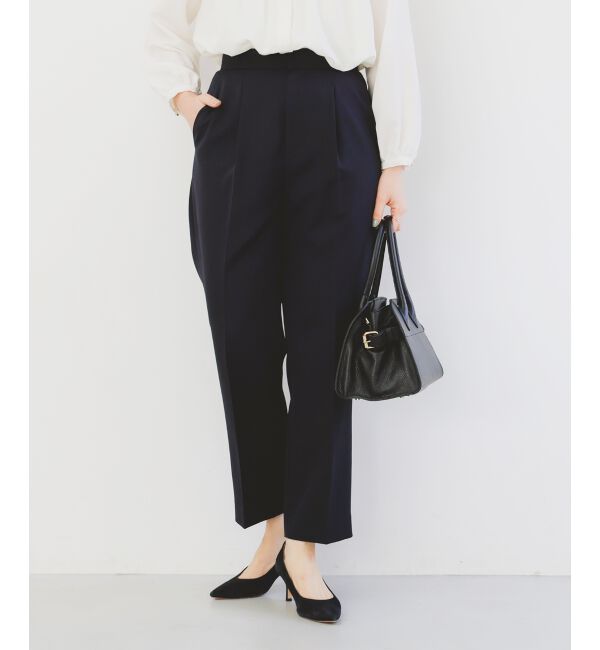 le.coeur blanc「ツインクロスタックストレートパンツ」|その他|