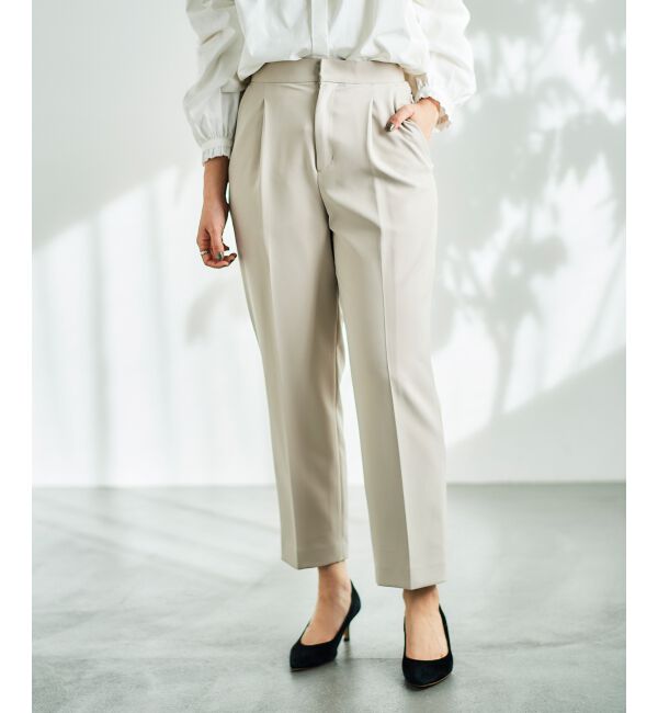 le.coeur blanc「ツインクロスタックストレートパンツ」|その他|