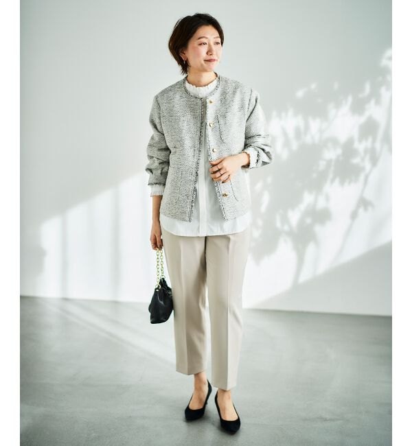 le.coeur blanc「ツインクロスタックストレートパンツ」|その他|