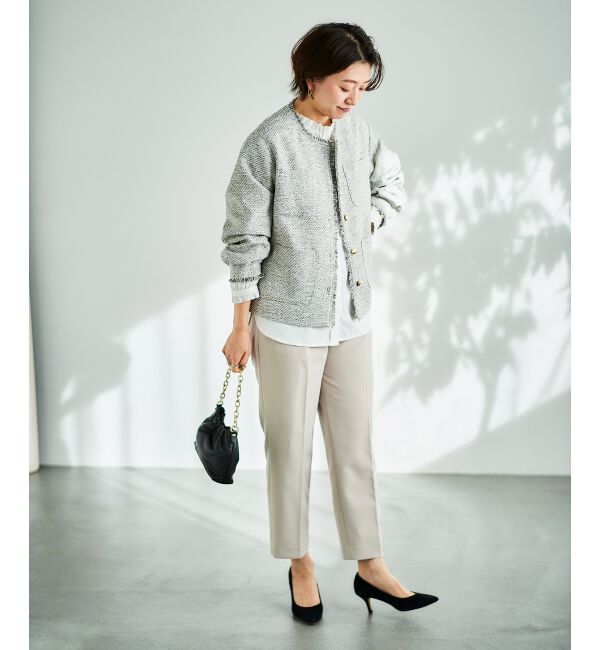 le.coeur blanc「ツインクロスタックストレートパンツ」|その他|