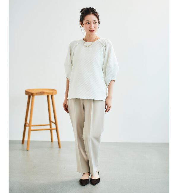 le.coeur blanc「ツインクロスタックストレートパンツ」|その他|