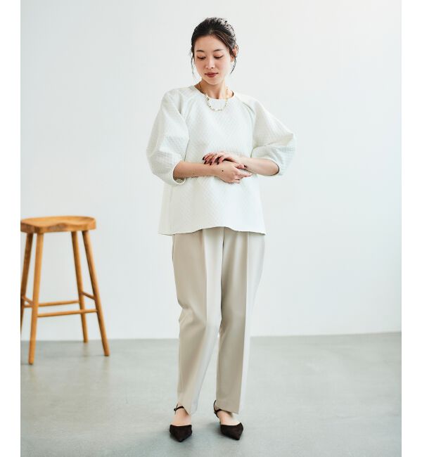 le.coeur blanc「ツインクロスタックストレートパンツ」|その他|