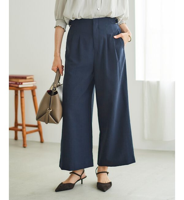  「《手洗い可能》タンブラーブッチャータックワイドパンツ」|その他|