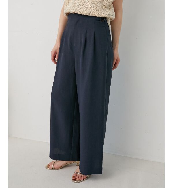  「《手洗い可能》タンブラーブッチャータックワイドパンツ」|その他|