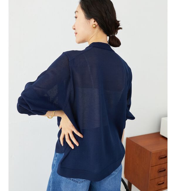 le.coeur blanc「シアー刺繍ロゴニットプルオーバー」|ニット・セーター|