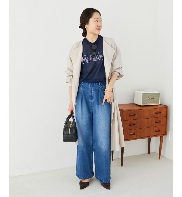 le.coeur blanc「シアー刺繍ロゴニットプルオーバー」|ニット・セーター|