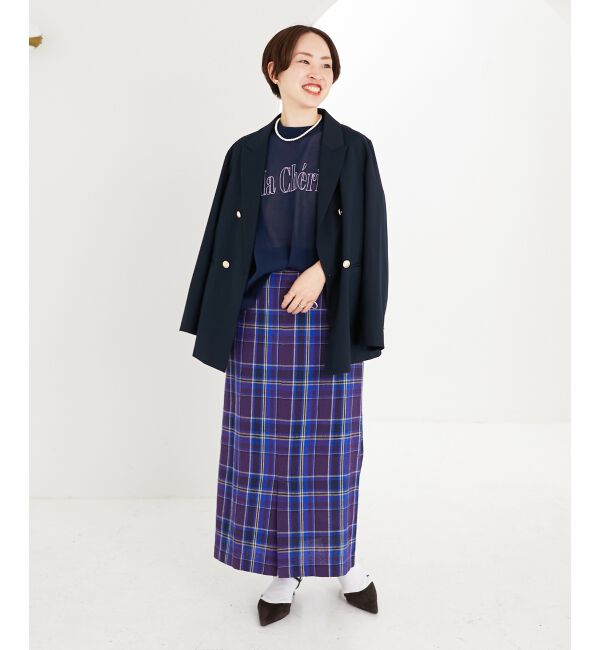 le.coeur blanc「シアー刺繍ロゴニットプルオーバー」|ニット・セーター|