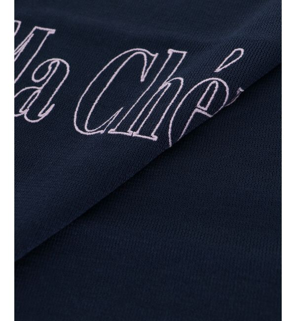 le.coeur blanc「シアー刺繍ロゴニットプルオーバー」|ニット・セーター|