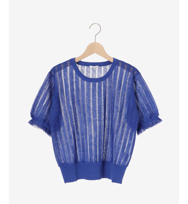  「《WEB限定アイテム》シアーストライプニット」|ニット・セーター|