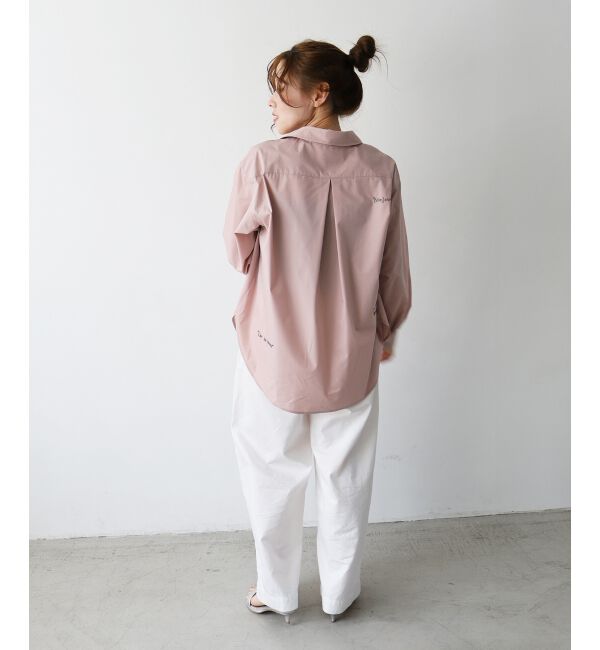  「《WEB限定アイテム》レタリング刺繍シャツ」|シャツ・ブラウス|