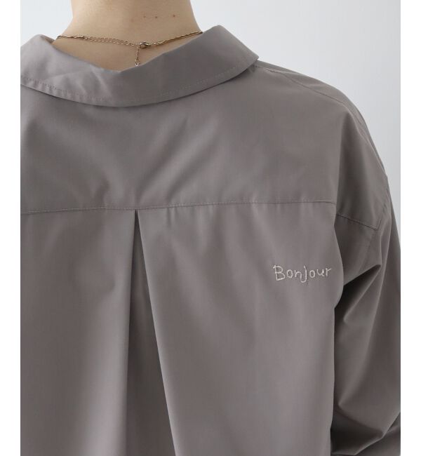  「《WEB限定アイテム》レタリング刺繍シャツ」|シャツ・ブラウス|