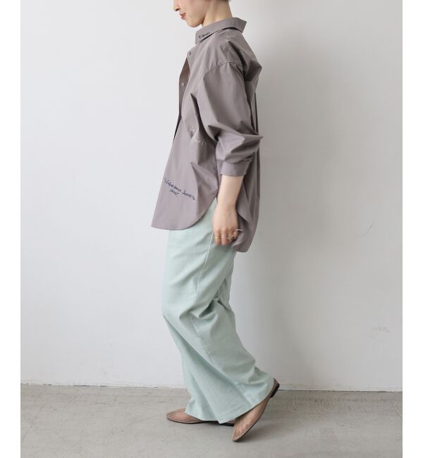  「《WEB限定アイテム》レタリング刺繍シャツ」|シャツ・ブラウス|