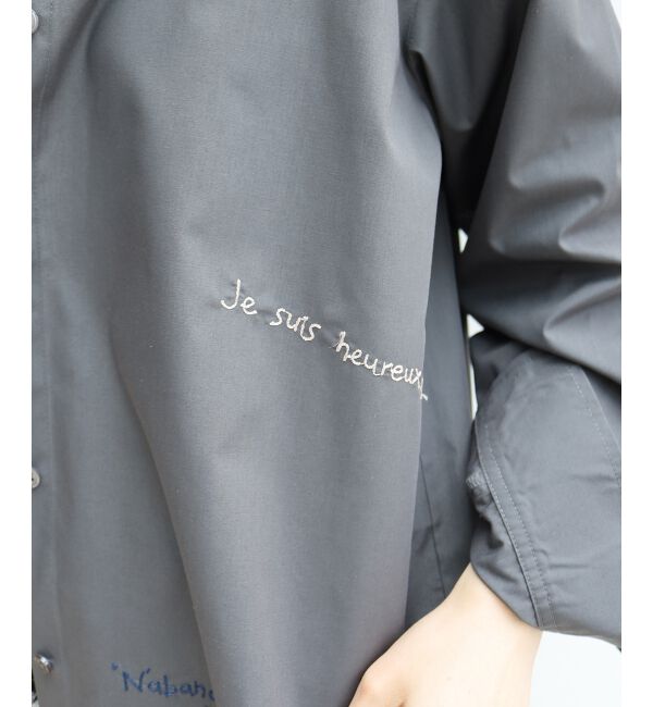  「《WEB限定アイテム》レタリング刺繍シャツ」|シャツ・ブラウス|