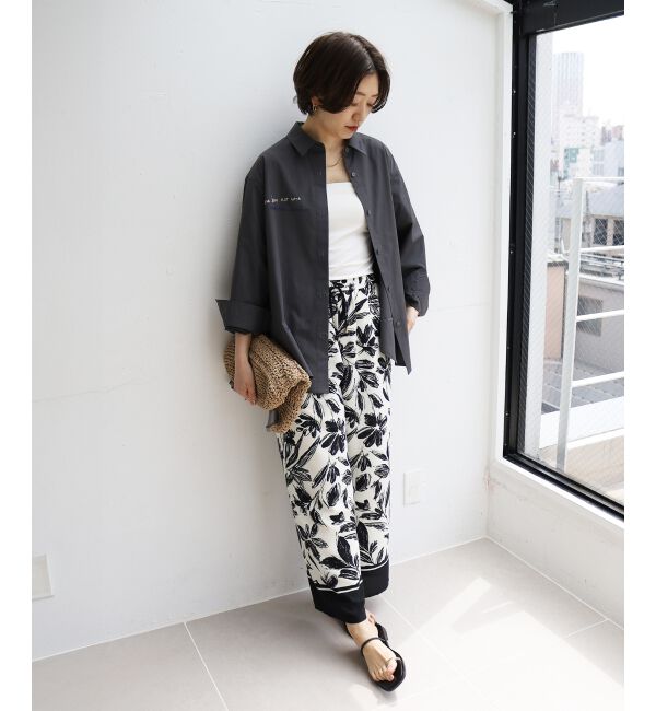  「《WEB限定アイテム》レタリング刺繍シャツ」|シャツ・ブラウス|