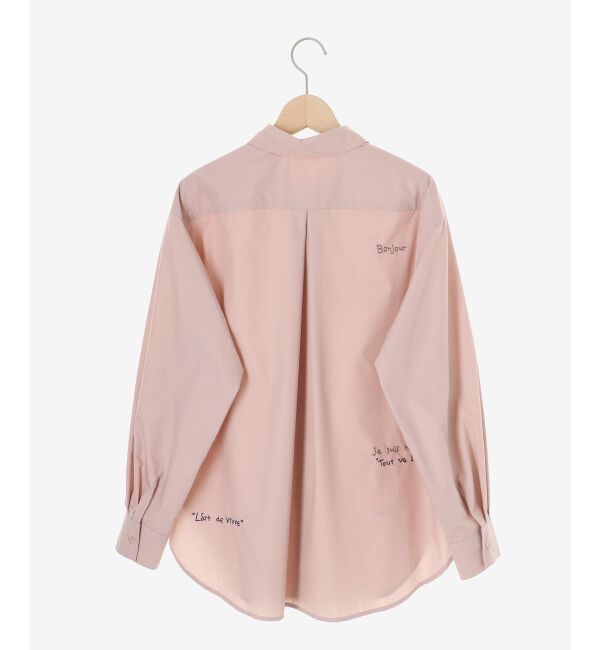  「《WEB限定アイテム》レタリング刺繍シャツ」|シャツ・ブラウス|