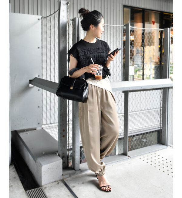  「チュールフリルフレンチニット」|ニット・セーター|